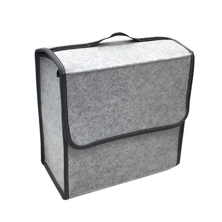 Huopa-säilytyslaukku Huopakankainen säilytyslaatikko VAALEANHARMAA