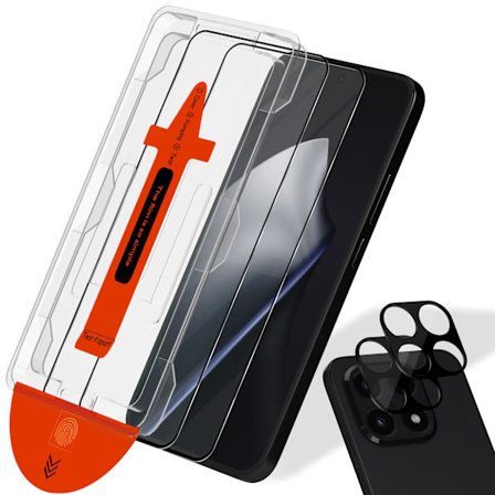 2-Pack Xiaomi 15T Pro Skärmskydd & 2-Pack linsskydd - Härdat Glas | [Automatisk Installation] - Bubbelfritt