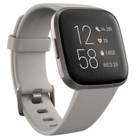 Smartwatch Fitbit Versa 2 Urtavla Grå 40mm Band Silikon Sport GPS-klocka