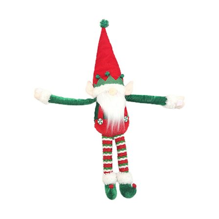 1 Julemandsskikkelse Gammel Mand Holder Hånd Dukke Gardin Spænde