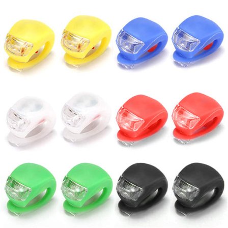 6 kpl LED-valot Yöajon turvavaroitus Sammakko Geometrinen etu- ja takavalo