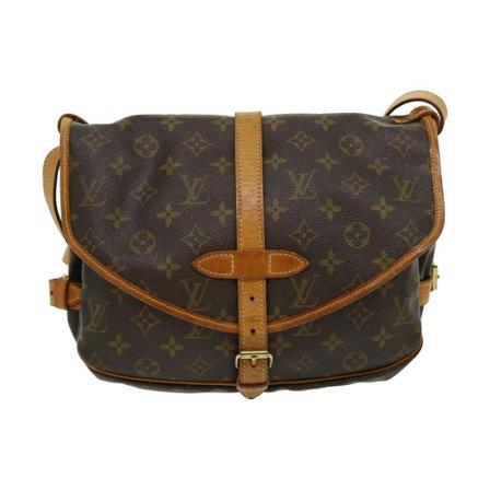 Louis Vuitton Vintage, Pre-owned Saumur 30 Monogram Messenger Bag Bruin, Dames, Maat:ONE Size
