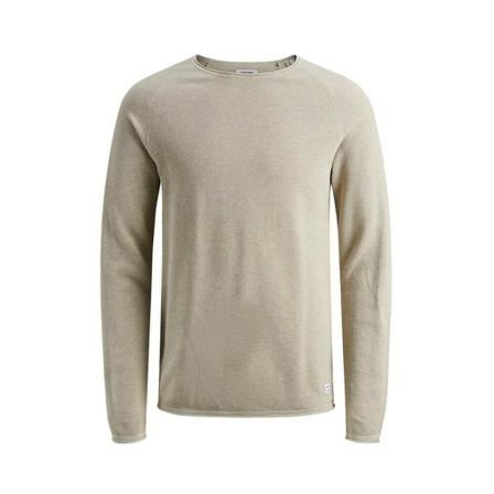 Jack & Jones, Knit Crew Neck Beige, Heren, Maat:L