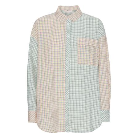 A-View Mila check shirt , Groen , Dames , Maat: S