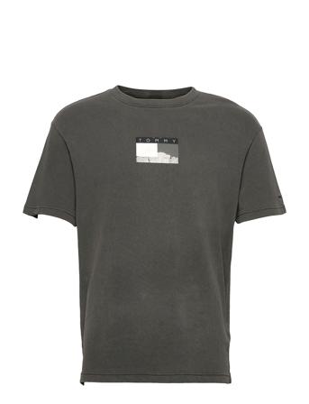 Tjm Tonal Flag Tee Grey Tommy Jeans
