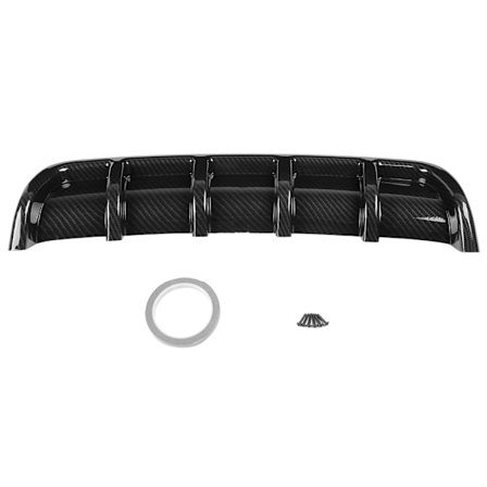 Universaali musta auton takapuskurin haineväspoilerin diffuusori hiilikuitu