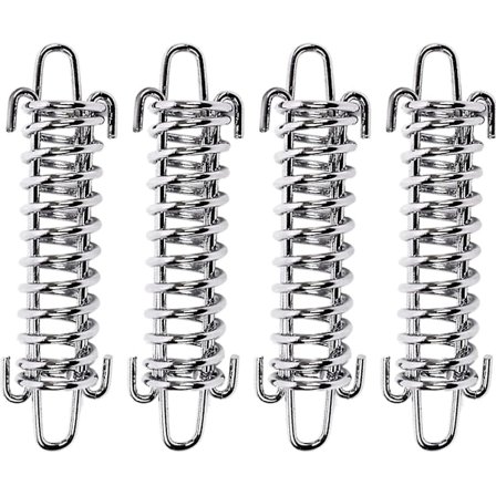 4 kpl Telttaspring Lukot Terästä Spring Markiisi Telttaspring Vahva Köysi Telttaspring Lukko Kiinnityssetti Puutarha Purje Jännityslaite Matka 