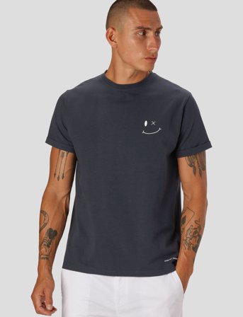 Clean Cut Copenhagen Patrick Organic Tee - Blue - L