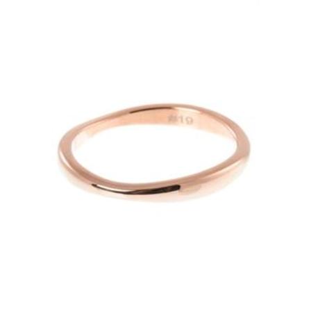 Fin Stålring I Rosé Från Lotta Design, Storlek 17.