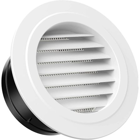 150mm Ventilationsventil med Beskyttelsesgitter - ABS (150mm)