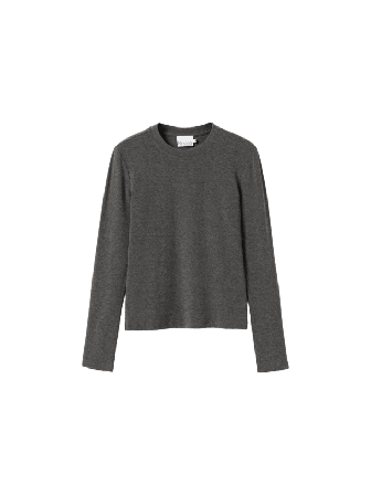 Noella Lidie Ls Top - Dark Grey Melange T-shirts & toppar Dam Grå XXL