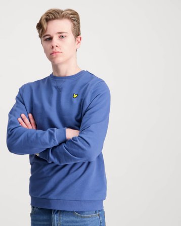 Lyle & Scott Crew Neck Sweatshirt Bleu Pulls Garçon - Kids Brand Store