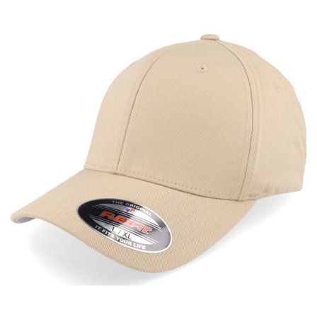 Flexfit - Beige flexfit Keps - Khaki Flexfit Wooly Combed @ Hatstore