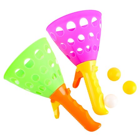 2 par dubbel uppblåsbara bollar dubbel bollkastare barn