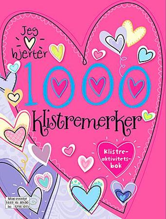 Jeg elsker hjerter. 1000 klistremerker - Bok - Other printed item