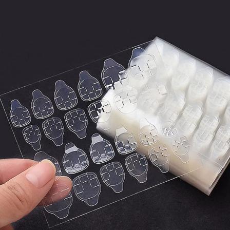 24 Stycken Dubbelsidiga Självhäftande Nagelklistermärken 20 Stycken
