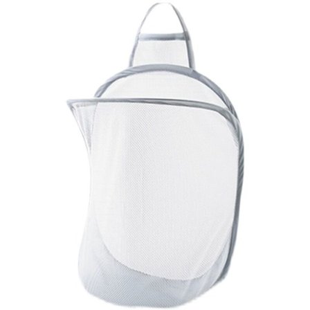 Sammenfoldelig vasketøjskurv til organisering af snavset tøj, badeværelsestøj, netopbevaringspose, vægophængt kurvramme spand 1 stk, tilfældig farve