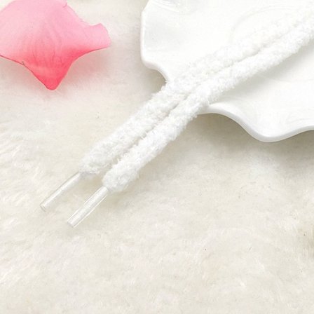 Flade snørebånd Canvas Sko Snørebånd HVID