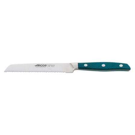 Tomatskniv - Arcos - Brooklyn - 13cm - Rostfritt stål - Handtag i turkos micarta