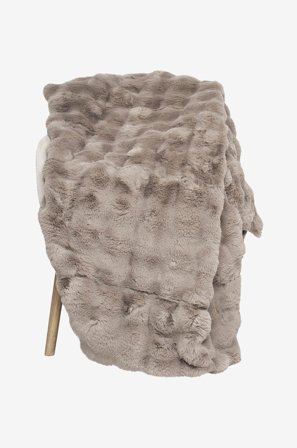 Skinnwille - Pläd Misty - Brun - Filtar & plädar - 140X220 - Från Homeroom