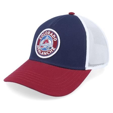 American Needle - NHL Blå trucker Caps - Colorado Avalanche Valin White/Navy/Maroon Trucker @ Hatstore