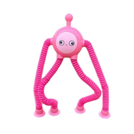 Teleskopisk Pop Tube Toy Spring Tube Toy ROSA