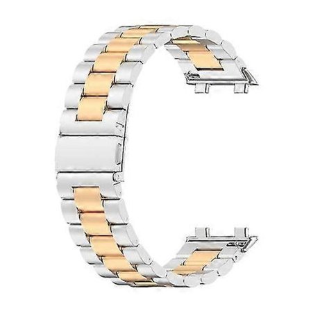 For Oppo Watch 2 42mm Rustfritt Stål Tre-perlers Klokkereim SBTS