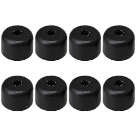 8 stk. 50 mm sorte plastik møbelben, universel pasform kompatibel med sofa stol bord - WELLNGS
