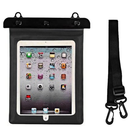 Vandtæt etui til tablet - Sort