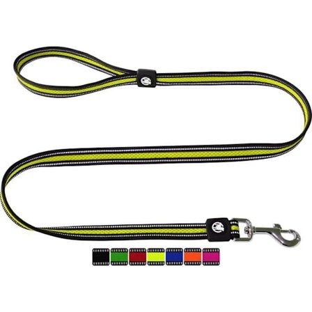 Air Mesh Hundkoppel, Reflekterande, Vadderat, 120 cm Många färger &|Gul,S - 2,0 x 120 cm|