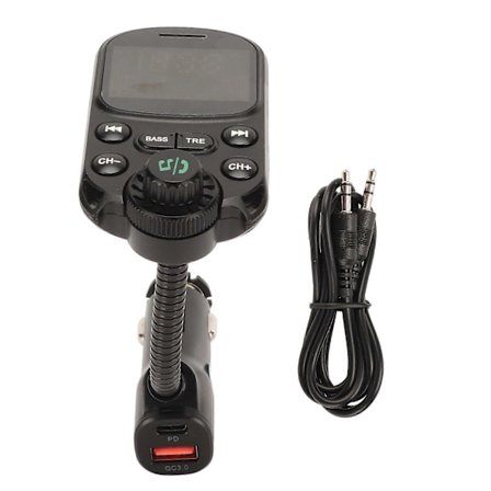 Bluetooth FM Transmitter Trådløs Radio Adapter Biloplader Mp3 Afspiller Understøtter PD30W QC18W Hurtig Opladning
