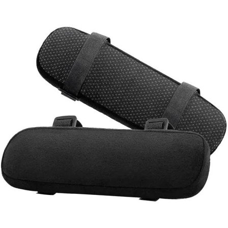 Tuolin käsinojatyyny, 2 kpl vaahtomuovinen pehmeä kyynärpäätyyny - musta