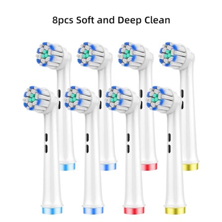 4/8/16 st Ultra Fina Mjuka Borst Ersättningsborsthuvuden för Oral B Elektrisk Tandborste Känslig och Djup Rengöring För Tandköttsvård