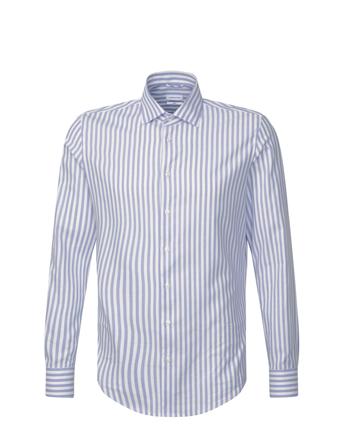 Cityhemden 1/1 Arm Skjorte Business Blå Seidensticker*Betinget Tilbud