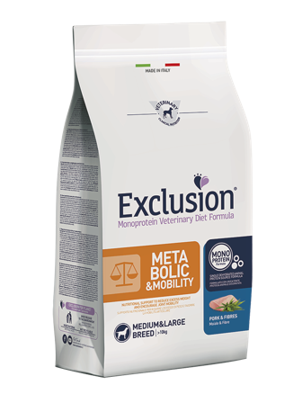 Exclusion Monoprotein Veterinary Diet Cane 12kg Maiale/Fibre