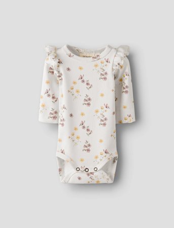 Lil'Atelier Nbfgavo Eko Ls Slim Body Lil Noos - White - 68