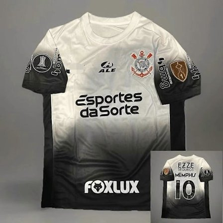 Sommer Herre Corinthians Trøje 2025 #10 Memphis Depay 3D Print Høj Kvalitet Tørrer Hurtigt Åndbar Herre- og Dame T-shirt