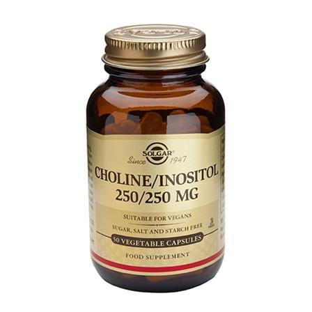 Solgar Choline/Inositol 250/250 mg 50 kaps., Helse & Madvarer, B-vitamin, Øvrige