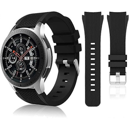 Kompatibel med Samsung Galaxy Watch 46mm Band/Gear S3 Frontier, Classic Watch Band/Galaxy Watch 3 Band 45mm, 22mm Mjuka Silikonband Armband Spo