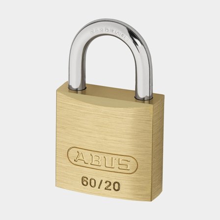Hængelås ABUS 60/20, Ø3.5 mm, messing