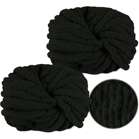 500g (250gx2) Paksu Garnboll n. 54m Chenille Paksu Pälsgarn Pehmeä Villa Paksu Garn Pehmeä Neulelanka Virkattuihin Peittoihin Huiveihin Hattuihin