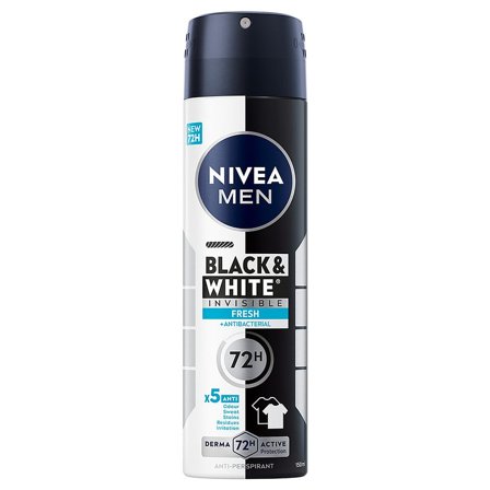 NIVEA Nivea Men Black & White Protect Invisible Fresh Deo Spray 150 ml, Parfumer & Dufte, Dufte, Deodorant