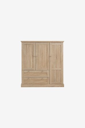 Loft24 - Highboard Binz 2+1 låge/2 skuffer - Brun - Skabe - Fra Homeroom