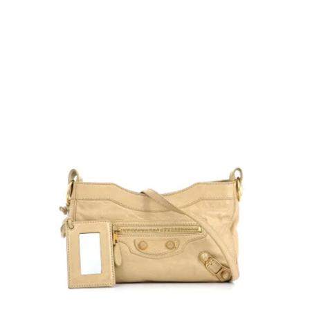 Balenciaga Vintage Pre-owned Läder balenciaga-vskor beige, Dam Vintage Väskor, Dam, Storlek: ONE SIZE