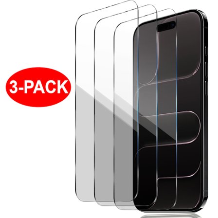 3-Pack - iPhone 17 - Härdat Glas Skärmskydd Transparent
