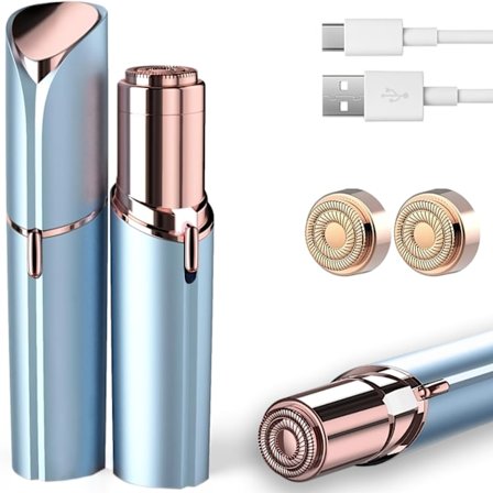 DM Elektrisk hårfjerningsmaskine til ansigtet til kvinder - smertefri ansigtsskraber til ansigt, læber og dun