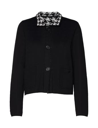 Knitted Jacket Short 1/1 Sleev Black Betty Barclay