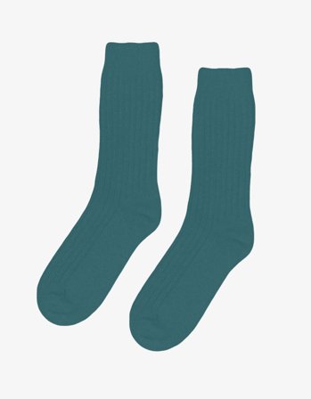 Merino Wool Blend Sock - Ocean Green - 36-40