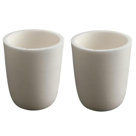 2x 30ml Alu 99% Konisk Korunddigel Smelteovn Digel Metalstøbeform Ovp 32 X 38 X 45 X
