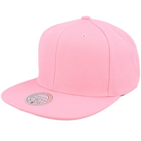 Mitchell & Ness - Roze snapback Cap - Blank Pink High Crown Snapback @ Hatstore